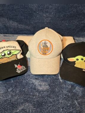 Lot of 3 Star Wars Baseball Caps